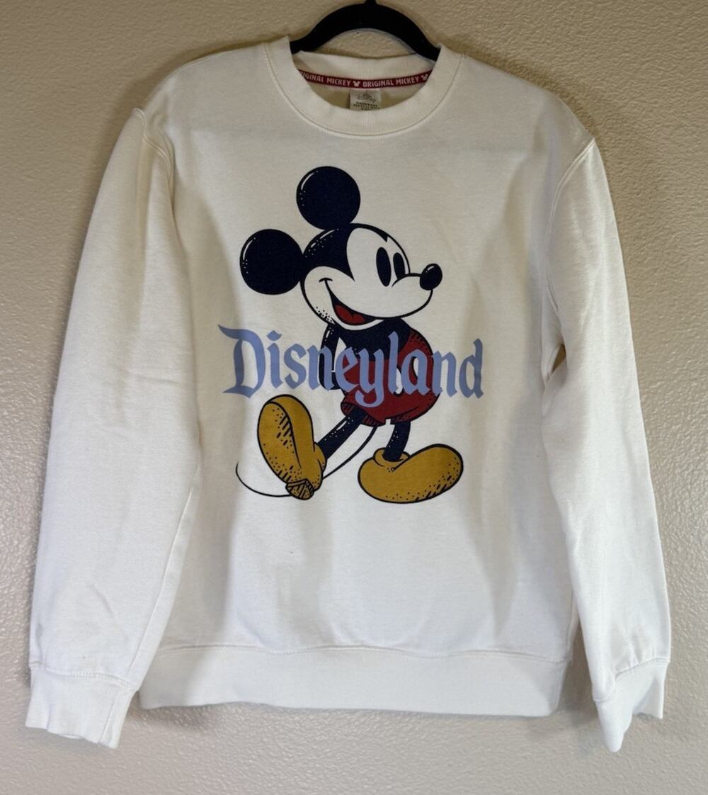 Disneyland Sweatshirt M Crew Neck Vintage Original Mickey Mouse Parks
